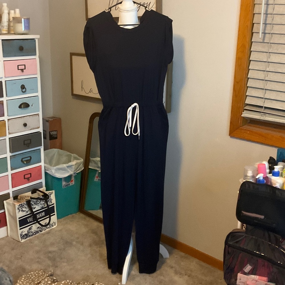 Elegant Navy Jumpsuit